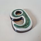 Vintage Huisnummer 9 Of 6 Zes Keramieke Huisnummer Negen thumbnail 2