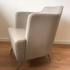 2x Italian Moroso Jules Leren Fauteuils By Enrico Franzolini thumbnail 8