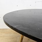 Vintage (60s) Salontafel Zwart Marmeren Blad / Koffietafel / Vintage Coffeetable Marble Top thumbnail 6