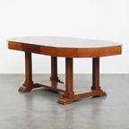 Uitschuifbare En Mooie Originele Art Deco Eettafel Voor 4 Tot 6 Personen Met Mooie Details thumbnail 2