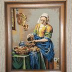 Geborduurd Schilderij Vermeer Het Melkmeisje thumbnail 2