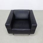 Lounge Chair In Leather And Chrome By Molinari, 1990S thumbnail 7