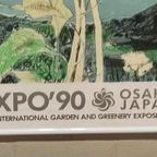 Vintage Jean Jansem Sunflower Poster, Expo'90, Osaka Japan thumbnail 5