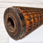 Antieke Industriële Rol Hout En Staal Object thumbnail 7