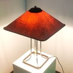 Chrome & Cork Table Lamp Bt Herda For Lampadari 3 Luci, 1970S thumbnail 4