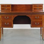Zeer Mooi, Stijlvol En Origineel Engels Empire Stijl Bureau Uit Eind 19e Eeuw thumbnail 9