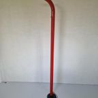 Italiaanse Vintage Design Vloerlamp Tube Rood Metaal Tubular thumbnail 3