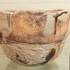 Grote Handgemaakt Keramische Wabi Sabi Schaal / Pot thumbnail 6