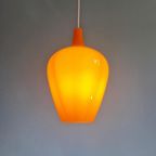 Pompei Hanglamp In Oranje Opaline, Jo Hammerborg, 1960 thumbnail 3