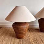 2 Xxxl Birma Rieten Rotan Lampen Vintage thumbnail 4