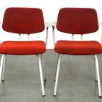 Set Van 2 Vintage Design Stoelen Van Friso Kramer Voor Ahrend De Cirkel Eind Jaren ’60 thumbnail 2