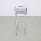 3x Postmoderne Barkruk Chrome, 1980s thumbnail 3