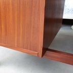 Vintage Design Teak Fineer Bureau, Desk, Divider, Werkplek thumbnail 10