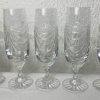 Antieke Champagne Glazen Cristal de Loraine | Kerst thumbnail 3