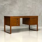 Pander Buro Teak Vintage Design Bureau Jaren 60 Teak Desk thumbnail 2