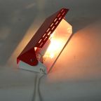 W.L.P. - Red 1960'S Wall Mounted Lamp / Bedside Lamp With Adjustable Shade thumbnail 6