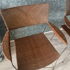 3X Vintage Yuzuru Yamakava Rap Chairs, Walnut Rattan thumbnail 21