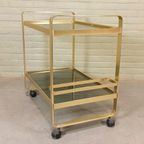 Vintage Trolley Barcart Serveerwagen, Av Handwerk thumbnail 3