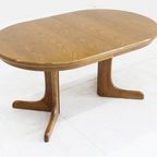 Vintage Deense Grote Ovalen Uitschuifbare Eettafel Xxl thumbnail 9
