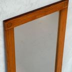 Jaren 70 Spiegel Pine Vintage Wandspiegel Vurenhout Mirror thumbnail 5