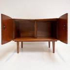 Engels Houten Kastje Met Messing Versiering, 1960'S thumbnail 9