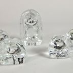 Bergdala - Glasbruk - Peter Johansson - Zweden - Paperweights (5) - Kristal - 70'S thumbnail 4