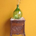 Brocante Vintage Antiek Nachtkastje, Lampet Kastje, Marmer thumbnail 4