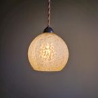 Art Deco Hanglamp In Roze Gespikkeld Glas (3 Beschikbaar) thumbnail 13