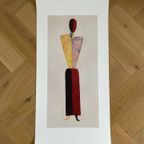 Kasimir Malevich (1878-1935), The Girl, Figure On White, Printed In Belgium thumbnail 7