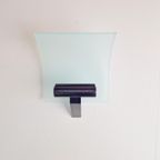 Postmodern Metaal Glas Wandlamp Modern Hillebrand Design ‘80 thumbnail 5