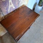 Antiek Klassieke Engels Sidetable, Haltafel, Wandconsole Afm.65x39m En 71cm Hoog. thumbnail 5