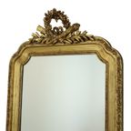 Grote Antieke Gouden Spiegel Met Kroon Klassiek Barok Frankrijk 118Cm thumbnail 8