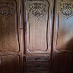 Vintage/antieke Queen Anne Kledingkast 2.54 X 1.85 X 0.54 M thumbnail 8