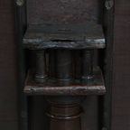 Geweldige Antieke Engelse Draaibare Barrel Leg Bird Cage Tilt Top Table Uit De 18e Eeuw thumbnail 7