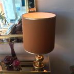 Mid Century Regency Messing Lamp thumbnail 6