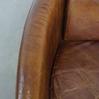 Comfortabele En Unieke Bruine Aviator Design Fauteuil Gemaakt Van Rundleer thumbnail 8