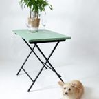 Franse Stijl Klaptafels Bistro Tafels Terrastafels Kopergroen thumbnail 3