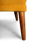 Geherstoffeerde Okergele Deense Design Sofa, 1960s thumbnail 8