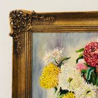 Vintage Kleurrijk Bloemenschilderij Barok thumbnail 3