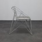 6x Geometric Wire Frame Dining Chairs, Rare thumbnail 5