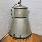 Vintage Industriële Lamp, Fabriekslamp, Hanglamp. thumbnail 10