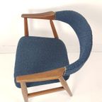 Set Van 2 Deense Vintage Farstrup Stoel Blauw Thomas Harlev thumbnail 10