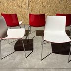 Arper Catifa 46 Design Stoel - Wit/rood Kunststof thumbnail 10