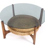Ronde Vintage Salontafel Met Lectuurhouden 'hilla' thumbnail 8