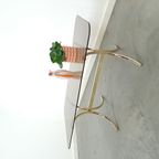 Rookglas Salontafel Met Goudkleurige Poten Uit Zweden thumbnail 5
