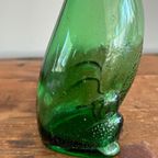 Vintage Empoli Glazen Hond Karaf Met Stop, Italië, Jaren thumbnail 7