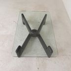 Vintage Salontafel Met Organische Zwarte Houten Basis, Jaren 70 thumbnail 10