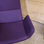 Stijlvolle Strakke Lexi Lounge Paarse Draaifauteuil thumbnail 8
