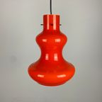 Vintage Oranje Murano Glazen Hanglamp Door Gino Vistosi Voor Massimo Vignelli 1960 thumbnail 2