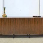 Mooie Vintage Palissander Lowboard Tv Kast Dressoir 249 Cm thumbnail 8